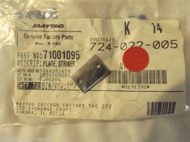 JENN AIR STOVE 71001095 Plate, Striker NEW IN BAG JENN AIR STOVE 71001095 Plate, Striker NEW IN BAG